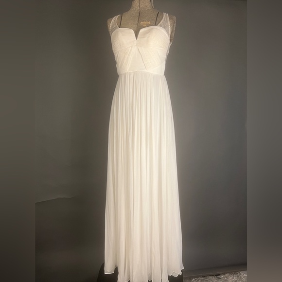 Silk and Sequence White Dress - Picture 5 of 16